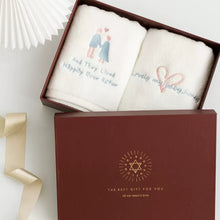 画像をギャラリービューアに読み込む, オーダーメイド 名入れタオル イラストフェイスタオル 文字刺繍入り