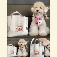 画像をギャラリービューアに読み込む, ペットのズック製バッグ ハンドバッグ 帆布