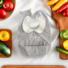 画像をギャラリービューアに読み込む, グレイ名入りベビースタイ