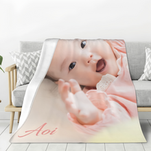 画像をギャラリービューアに読み込む, 写真と名入り オリジナルブランケット