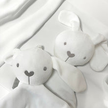 画像をギャラリービューアに読み込む, 【名入れ】ベビー用ハンカチ・ぬいぐるみ|やさしい手触り・ストレス解消|ゾウ ウサギ カスタマイズ