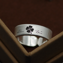 画像をギャラリービューアに読み込む, 刻字 写真彫刻 似顔絵 カップルリング オーダーメイド 指輪 シルバー クリスマスプレゼント