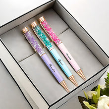 画像をギャラリービューアに読み込む, 名入れ金属製ボールペン 油性インキ 花|手作り 綺麗 オリジナル|贈り物 ビジネス 男女