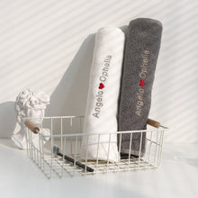 画像をギャラリービューアに読み込む, オーダーメイド 名入れタオル 刺繍入りマフラータオル コットン