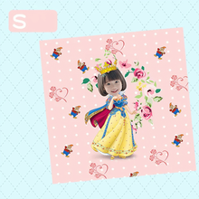 画像をギャラリービューアに読み込む, 【カスタマイズ可能】 お名前・写真いり タオルハンカチ イラスト風|コットン 柔らかい 幼稚園・誕生日 贈り物 プレゼント 名入れ  大人気出産祝い