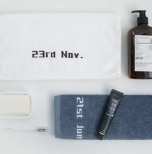 画像をギャラリービューアに読み込む, オーダーメイド 日付刺繍入りタオル コットン 無地