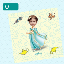 画像をギャラリービューアに読み込む, 【カスタマイズ可能】 お名前・写真いり タオルハンカチ イラスト風|コットン 柔らかい 幼稚園・誕生日 贈り物 プレゼント 名入れ  大人気出産祝い