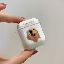 画像をギャラリービューアに読み込む, ペットの写真で作る オリジナルAirPodsケース|お好きな写真 透明なイヤホンケース|犬・猫 うちの子 グッズ