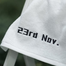 画像をギャラリービューアに読み込む, オーダーメイド 日付刺繍入りタオル コットン 無地