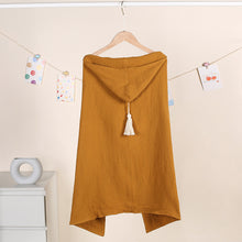 画像をギャラリービューアに読み込む, 名入れフード付きバスタオル ブランケット ブラウン