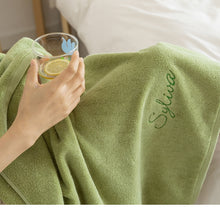 画像をギャラリービューアに読み込む, オーダーメイド 名入れタオル 刺繍入りバスタオル コットン
