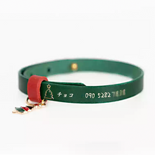 画像をギャラリービューアに読み込む, 犬 猫 名入れ 電話番号誕生日刻印 レザー首輪 本革製 カスタマイズ ペット用品 おしゃれ クリスマス プレゼント