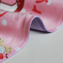 画像をギャラリービューアに読み込む, 【カスタマイズ可能】 お名前・写真いり タオルハンカチ イラスト風|コットン 柔らかい 幼稚園・誕生日 贈り物 プレゼント 名入れ  大人気出産祝い