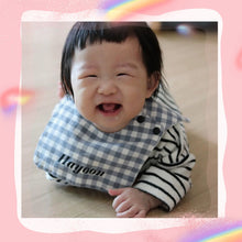 画像をギャラリービューアに読み込む, チェック柄よだれかけ・スタイ