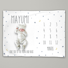 画像をギャラリービューアに読み込む, 寝相アートマット・ブランケット・マイルストーンブランケット