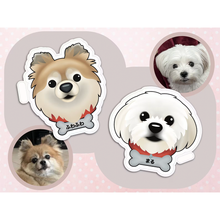 画像をギャラリービューアに読み込む, うちの子の名前と写真で作る ペットシール 防水