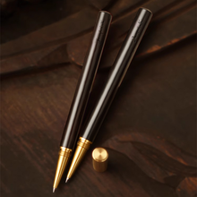 画像をギャラリービューアに読み込む, 名前入り 名 入れ ボールペン 高級金属黄銅・紅木製 サインペン 個人オーダー刻印 ビジネス用 メンズ ブラックボールペン 学生記念品 イベントギフト おすすめ プレゼント