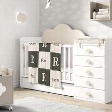 画像をギャラリービューアに読み込む, お名前入りブランケット | 出産祝いの贈り物 | 名前とイニシャル