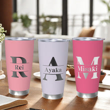 画像をギャラリービューアに読み込む, タンブラー 名前入り 名入れ|おしゃれ 蓋付き 保温