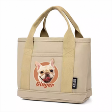 画像をギャラリービューアに読み込む, ペットのズック製バッグ ハンドバッグ 帆布