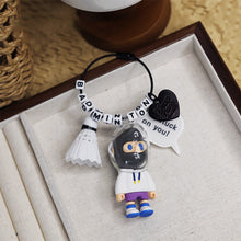 画像をギャラリービューアに読み込む, カスタマイズ可能|名前入り キーホルダー キーチェーン|バドミントンペンダント デコレーション プレゼント