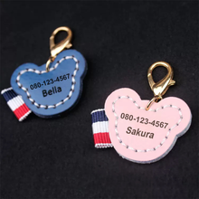 画像をギャラリービューアに読み込む, 【カスタマイズ可能】名前・電話番号入れ ペット迷子札 犬 猫 首輪 チョーカー ペットタグ 静音で軽量 本革 やわらかい おしゃれ ペットグッズ|Unimstar