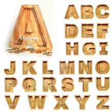 画像をギャラリービューアに読み込む, 子供のプレゼント, 木製キャッシュ ボックス, 名前入り貯金箱, 男の子・女の子のパーソナライズされたギフト | 出産祝いの贈り物 | 誕生日ギフトー