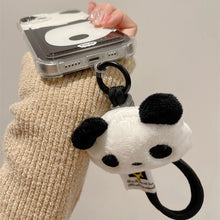 画像をギャラリービューアに読み込む, iPhoneケース ストラップ付き カード収納 スマホケース もふもふ パンダ かわいい
