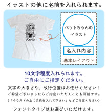 画像をギャラリービューアに読み込む, うちの子名入れ・写真入り オリジナルTシャツ|ペットの似顔絵 カスタマイズ 犬・猫|Unimstar