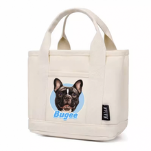 画像をギャラリービューアに読み込む, ペットのズック製バッグ ハンドバッグ 帆布