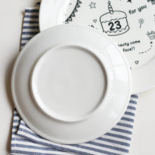 画像をギャラリービューアに読み込む, 周年数カスタマイズ 誕生日結婚記念日祝いお皿 ケーキ皿 デザートプレート おしゃれ 食器
