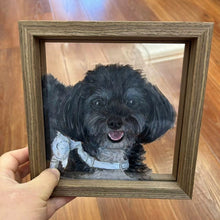 画像をギャラリービューアに読み込む, ペット手描きフォトフレーム|ガラス|オリジナル|写真入り