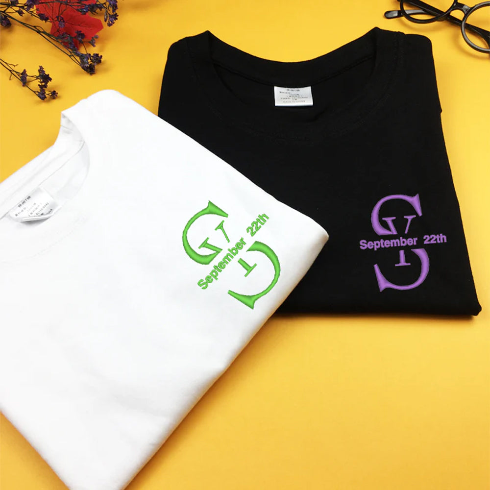 オーダー♡￥1200イニシャルTシャツ♡お揃い ペアも♡