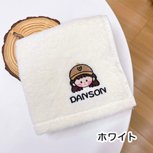 画像をギャラリービューアに読み込む, ロゴ お名前刺繍いりハンカチ