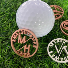 画像をギャラリービューアに読み込む, ゴルフマーカー オリジナルプレゼント03【父の日】【敬老の日】【退職祝】【誕生日】