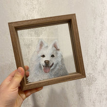 画像をギャラリービューアに読み込む, ペット手描きフォトフレーム|ガラス|オリジナル|写真入り