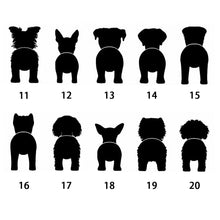 画像をギャラリービューアに読み込む, オリジナルステッカー おしゃれ 印刷|車ステッカー かわいい 名入れ 犬の尻