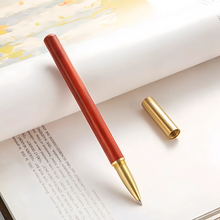 画像をギャラリービューアに読み込む, 名前入り 名 入れ ボールペン 高級金属黄銅・紅木製 サインペン 個人オーダー刻印 ビジネス用 メンズ ブラックボールペン 学生記念品 イベントギフト おすすめ プレゼント