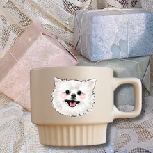 画像をギャラリービューアに読み込む, ペットの写真を手描き マグカップ
