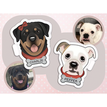 画像をギャラリービューアに読み込む, うちの子の名前と写真で作る ペットシール 防水