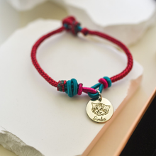 画像をギャラリービューアに読み込む, 写真入りブレスレット 手編み プレゼント