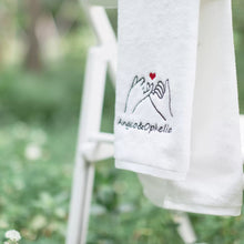 画像をギャラリービューアに読み込む, オーダーメイド 名入れタオル 刺繍マフラータオル バスタオル コットン カップル
