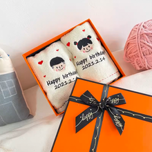 画像をギャラリービューアに読み込む, お名前刺繡入りタオル  厚手 出産祝い
