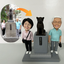 画像をギャラリービューアに読み込む, 金婚式・銀婚式・周年記念日に|結婚写真から作る似顔絵フィギュア|衣装や表情まで忠実に再現|オリジナル フィギュア