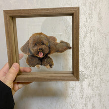 画像をギャラリービューアに読み込む, ペット手描きフォトフレーム|ガラス|オリジナル|写真入り
