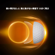 画像をギャラリービューアに読み込む, ゴルフボール名前入り 旗あり ゴルフボール名入れ オリジナル 耐久性 プレゼント
