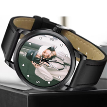 画像をギャラリービューアに読み込む, オーダーメイド 名前入り 写真入り 腕時計 ウオッチ おしゃれ シンプル 彼氏への贈り物