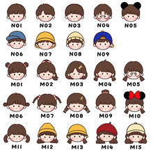 画像をギャラリービューアに読み込む, 【カスタマイズ可能】 イラスト お名前刺繍いりハンカチ・ハンドタオル|コットン 幼稚園・誕生日プレゼント 名入れ 男女兼用 大人気出産祝いプレゼント