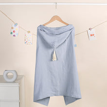 画像をギャラリービューアに読み込む, 名入れフード付きバスタオル ブランケット ブルー