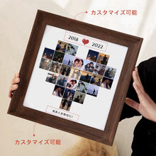 画像をギャラリービューアに読み込む, カスタマイズ可能 フォトフレーム ガラス 写真立て 壁掛け スタンド 結婚祝い プレゼント